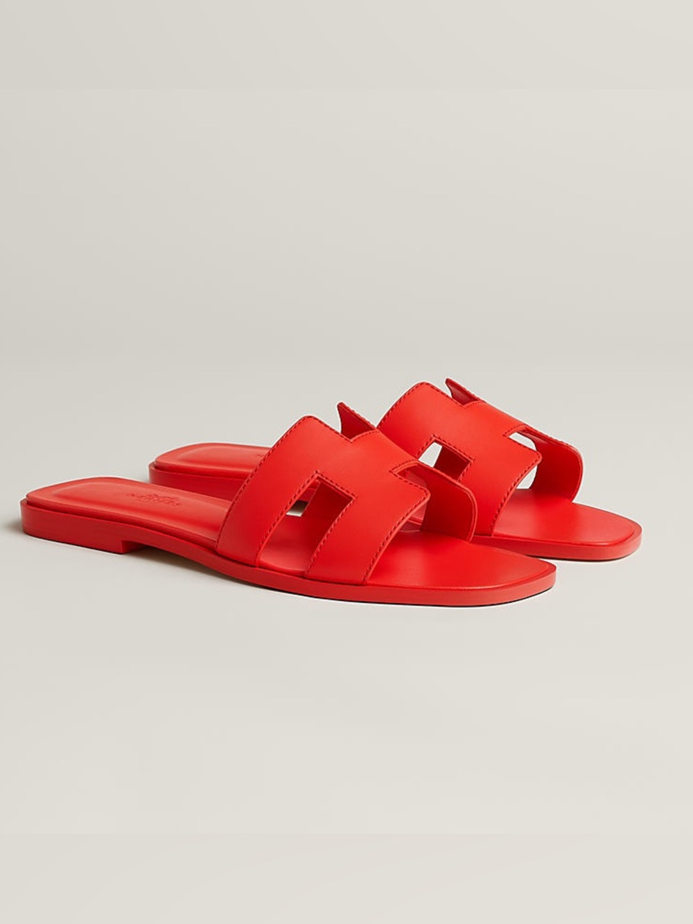 Hermes Oran sandal in rouge grenadine size 38